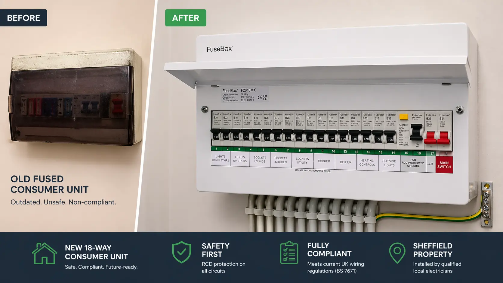 New consumer unit installation
